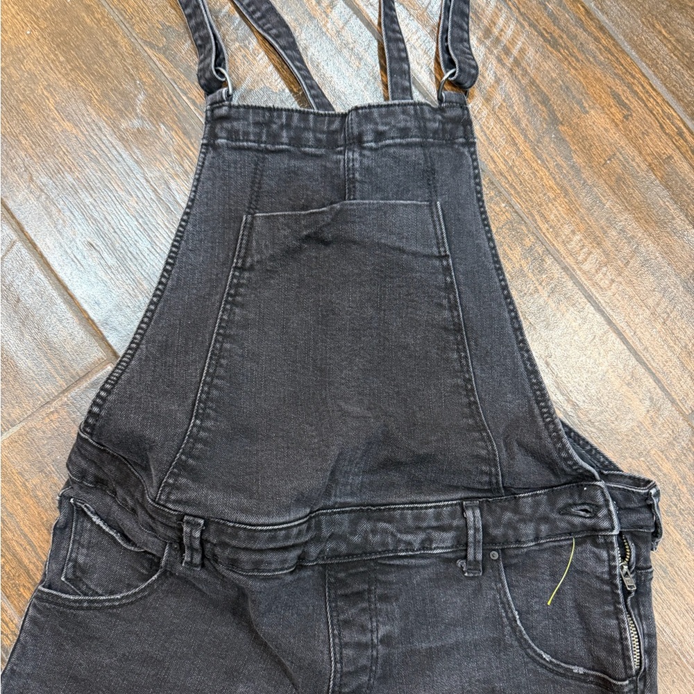 Zara Trafaluc Black Denim overalls
